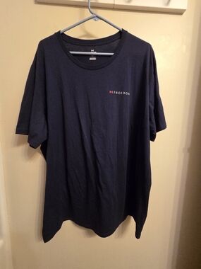 Under Armour Freedom T-Shirt 3XL Navy Blue American Flag Graphic UA Loose Fit